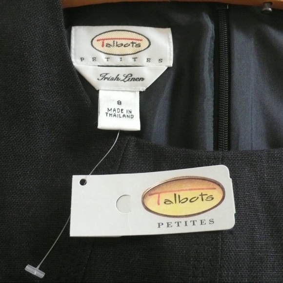 NWT Talbots Black Linen Sheath Dress best back for work - Picture 7 of 7